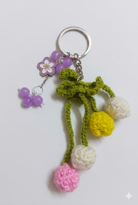 Blossom Handmade Crochet Keychain