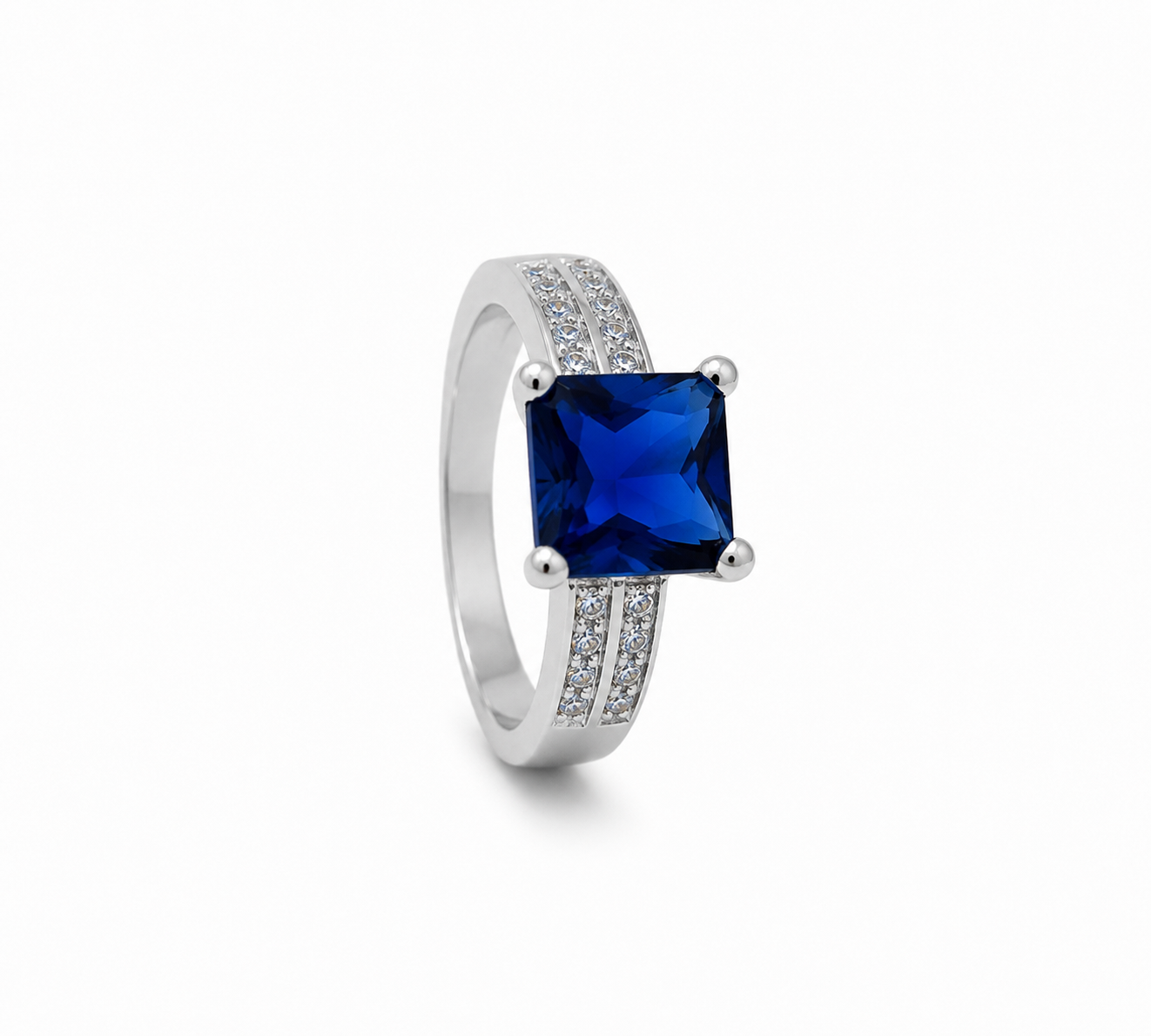 Elegant Ring Silver-Blue