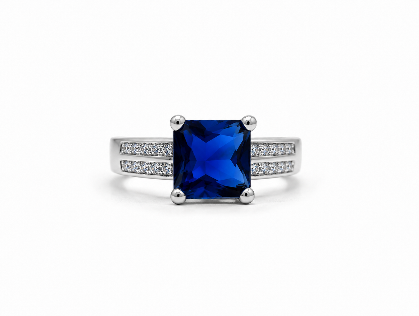 Elegant Ring Silver-Blue