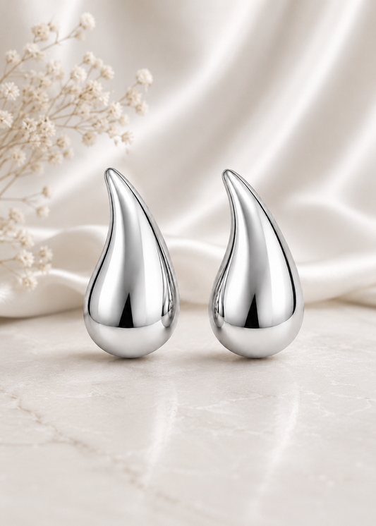 Silver Flame Studs