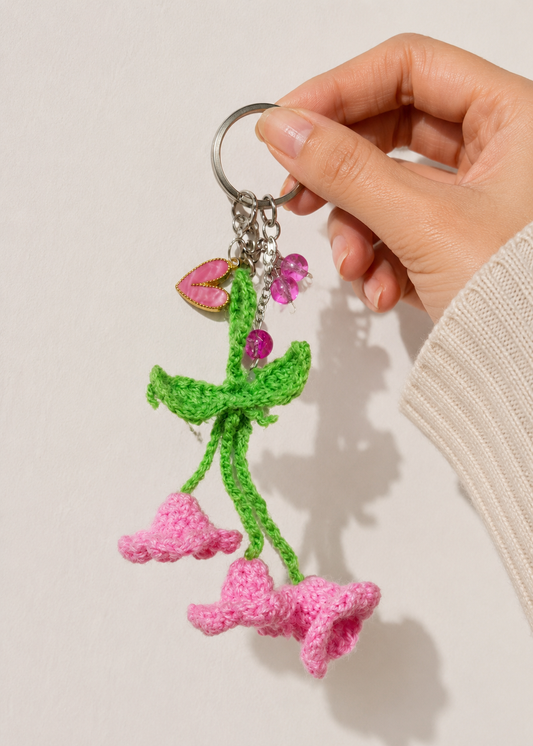 Bells Handmade Crochet Keychain