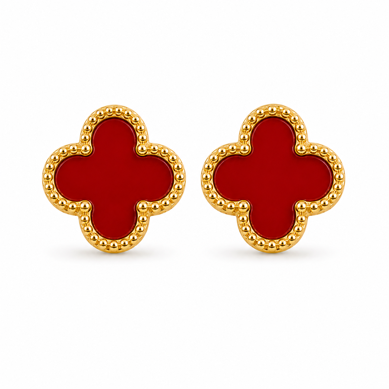 Red Clove Petal Studs