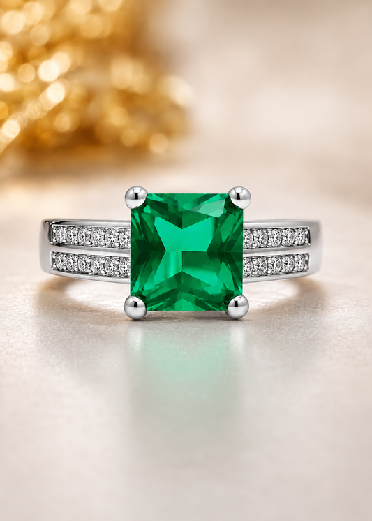 Elegant Ring Silver-Green