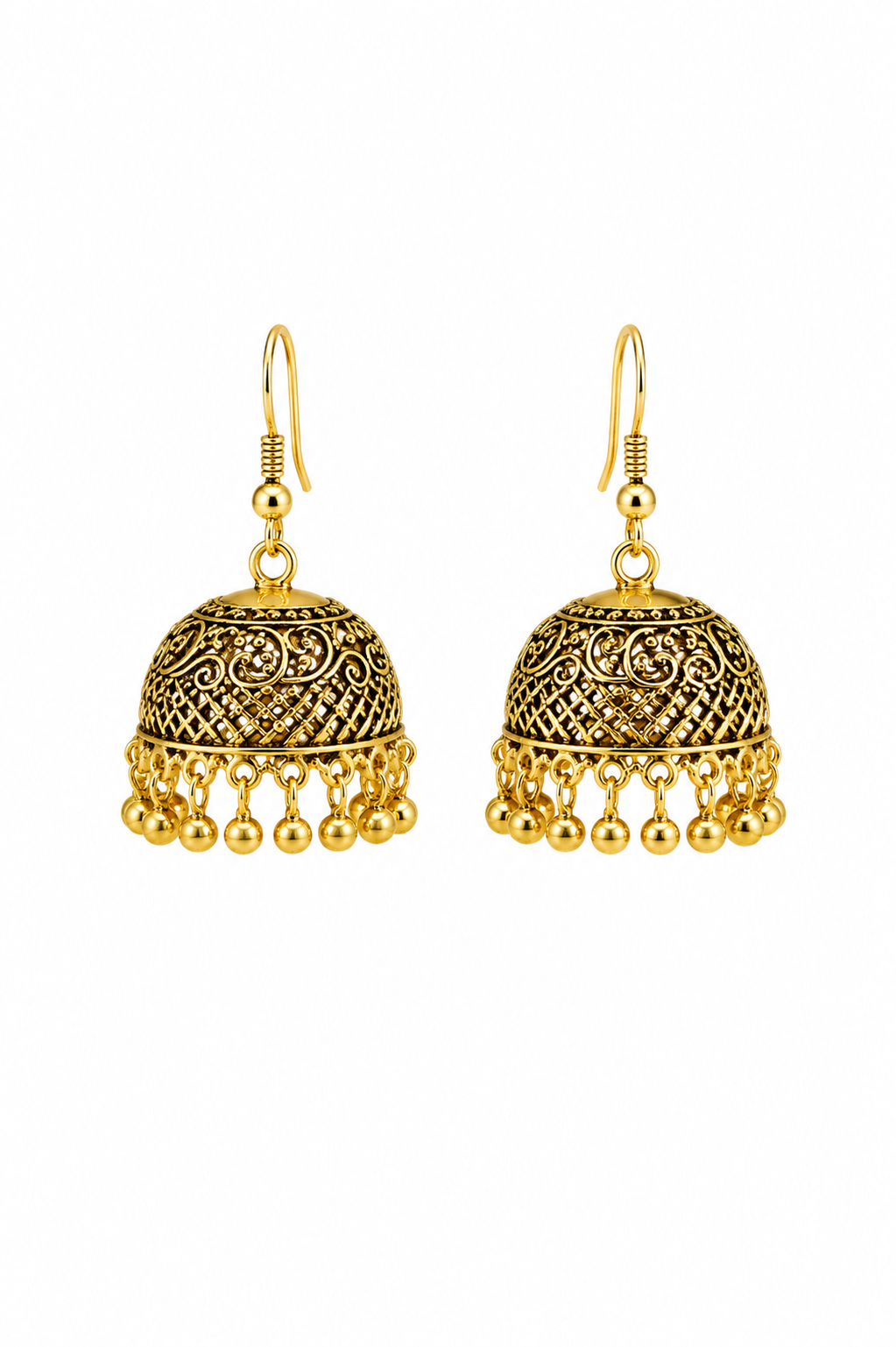 Golden Kashmiri Jhumka