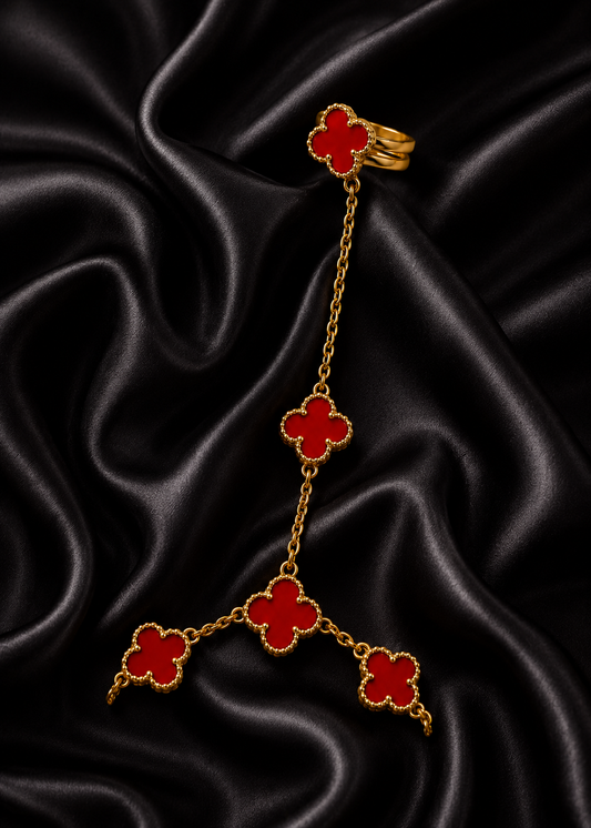 Ring + Bracelet Red
