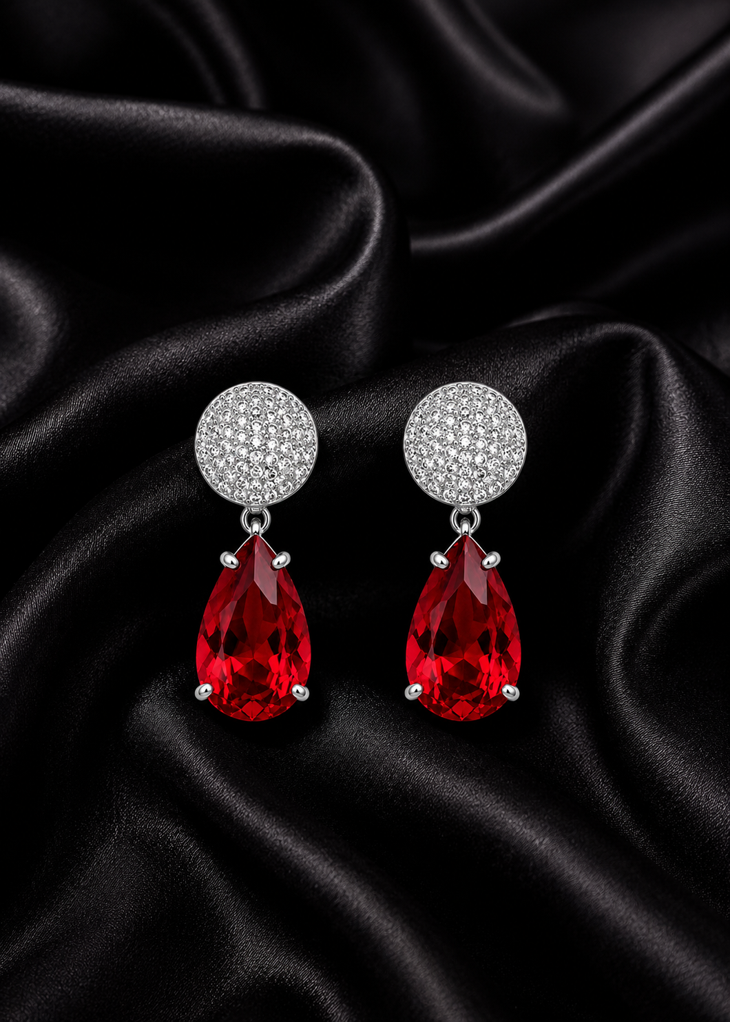 Red Leaf Earring 21k