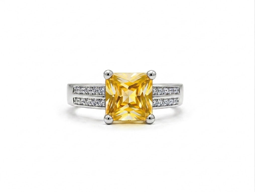Elegant Ring Silver-Yellow