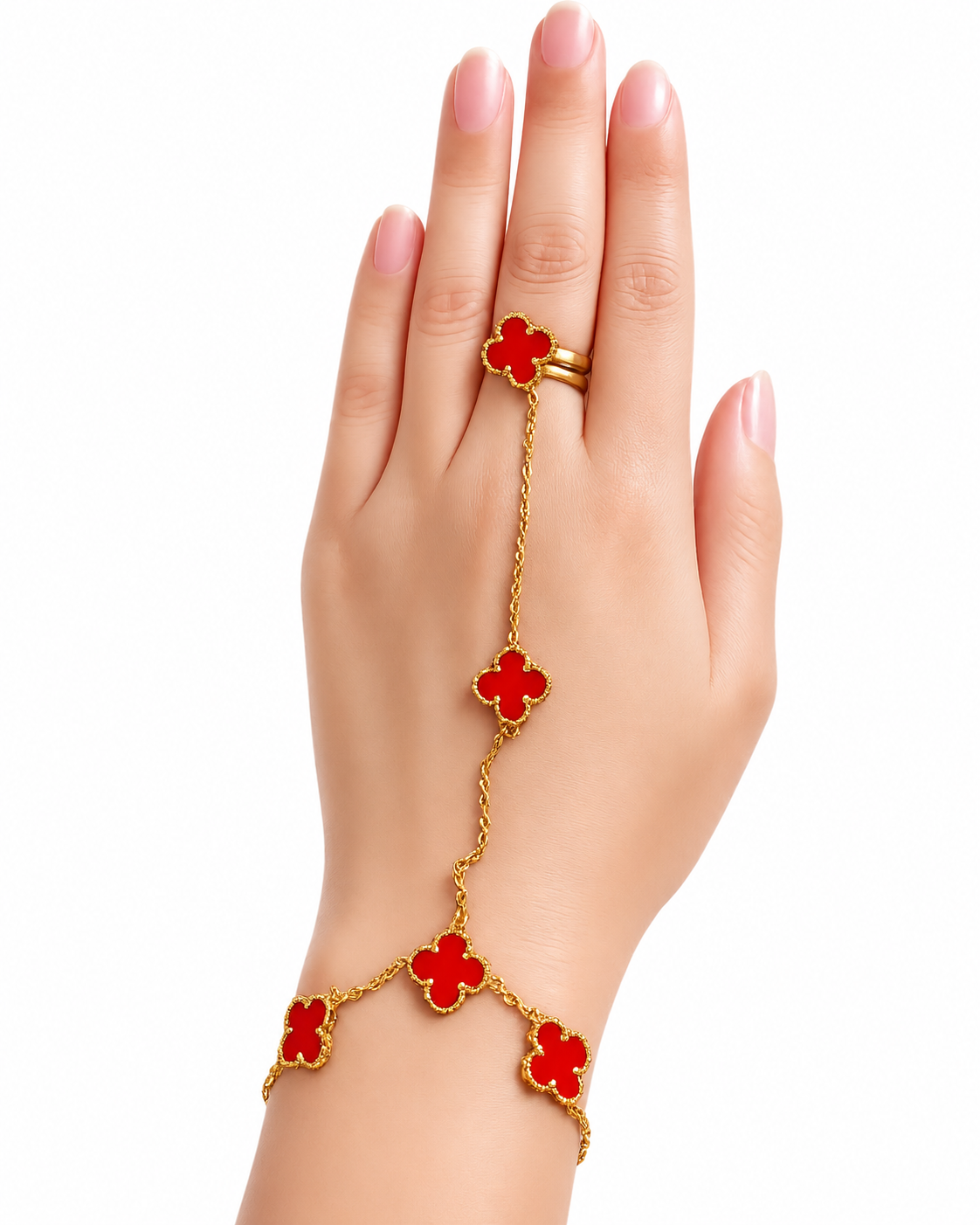 Ring + Bracelet Red