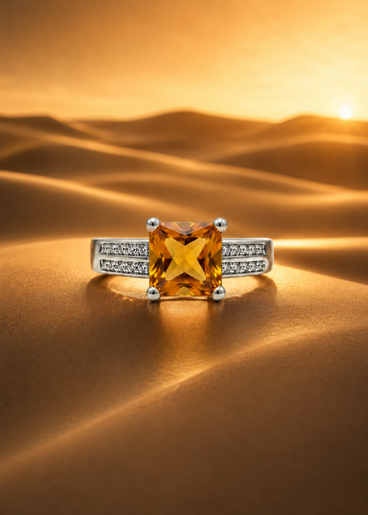 Elegant Ring Silver-Golden