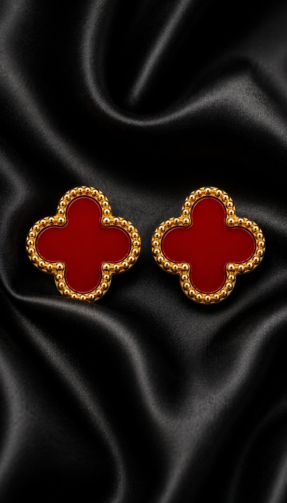 Red Clove Petal Studs