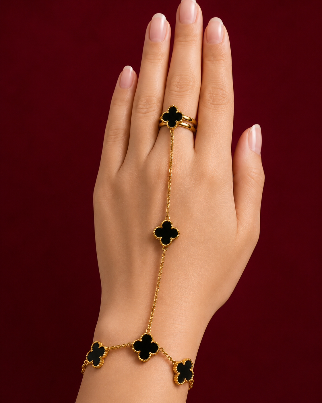 Ring + Bracelet Black
