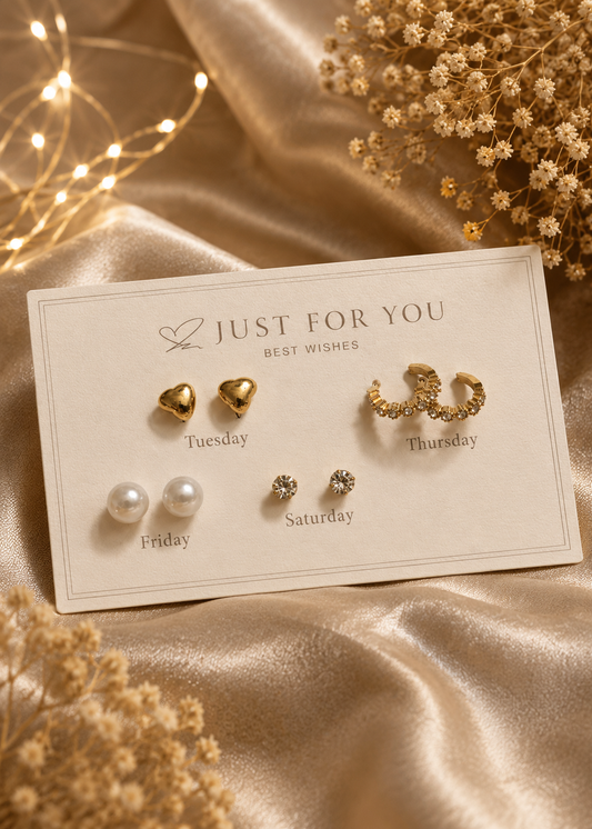 Weekday Set of 4 earrings