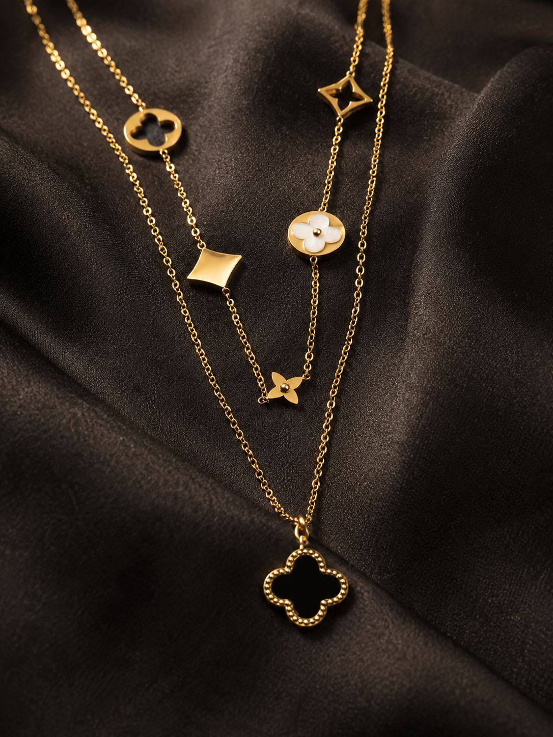 Double Chain Clove Necklace